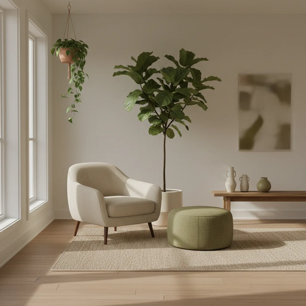 Open notitieboek met schets van een route­kaart, kompas en theeglas op een houten tafel